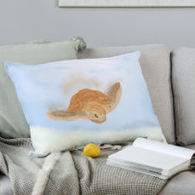 Zee schildpad onder water.