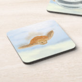 Zee schildpad onder water. bier onderzetter (Linkerzijde)