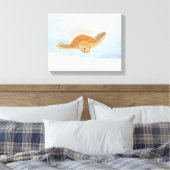 Zee schildpad onder water. canvas afdruk (Insitu (Slaapkamer))