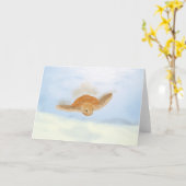 Zee schildpad onder water. kaart (Gele Bloem)