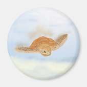 Zee schildpad onder water. magneet (Voorkant)