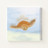 Zee schildpad onder water. notitieboek (Achterkant)