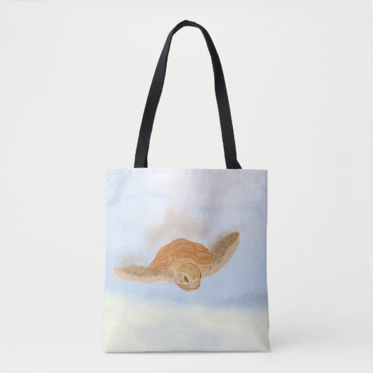 Zee schildpad onder water. tote bag (Voorkant)