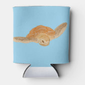 Zee schildpad onder water - transparant. blikjeskoeler (Voorkant)