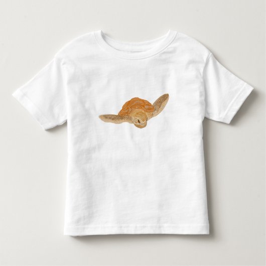 Zee schildpad onder water - transparant. kinder shirts (Voorkant)