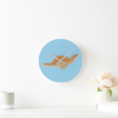 Zee schildpad onder water - transparant. ronde klok (Huis)