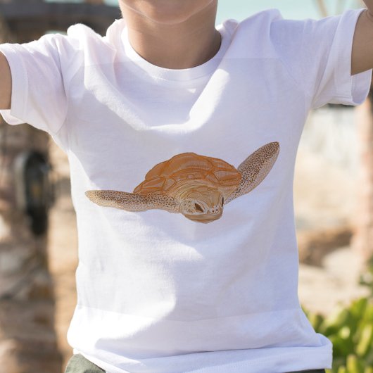 Zee schildpad onder water - transparant. t-shirt