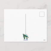 Zee schildpad onderwater waterverf Stijl Feestdagenkaart (Achterkant)