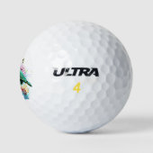 Zee schildpad onderwater waterverf Stijl Golfballen (Logo)