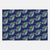 Zee schildpad onderwater waterverf Stijl Inpakpapier Vel (Voorkant 2)