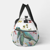 Zee schildpad onderwater waterverf Stijl Plunjezak (Rechts)