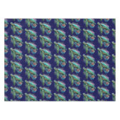 Zee schildpad onderwater waterverf Stijl Tafelkleed (Voorkant (Horizontaal))