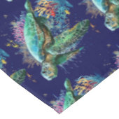 Zee schildpad onderwater waterverf Stijl Tafelkleed (Gekanteld)