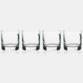 Zee schildpad onderwater waterverf Stijl Whisky Glas (Links)