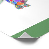 Zee schildpad op Canvas Poster (Hoek)