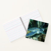 Zee Schildpad op de zeebodem Foto Notitieboek (Binnen)