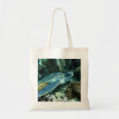 Zee Schildpad op de zeebodem Foto Tote Bag (Voorkant)