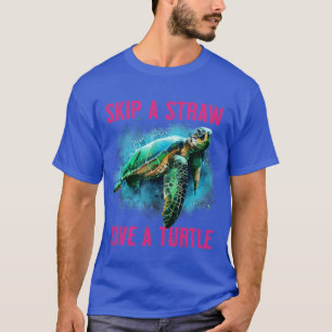 Zee schildpad Overslaan Een riem opslaan T-shirt