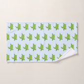 Zee schildpad patroon in lichtblauw bad handdoek (Handdoek)