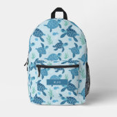 Zee Schildpad patroon Rugzak (Voorkant)