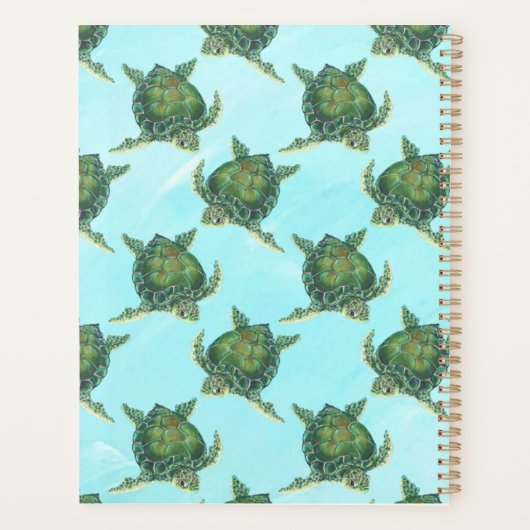 Zee schildpad planner (Achterkant)