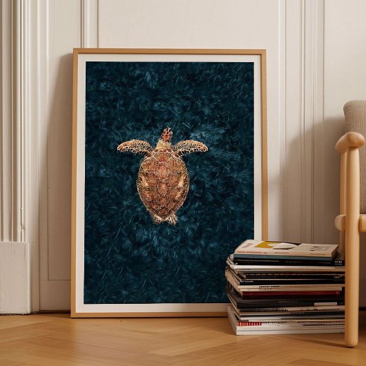 Zee Schildpad Print Schildpad Poster Zee Print Zee