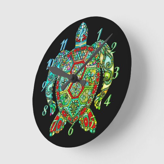 Zee schildpad ronde klok (Hoek)