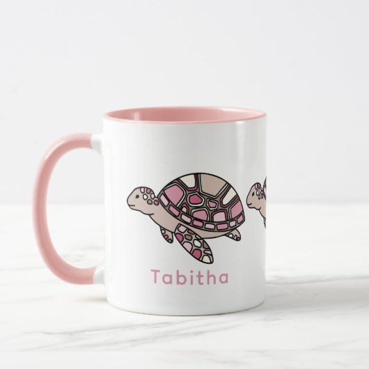 Zee Schildpad roze Mok (Links)