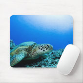 Zee schildpad rust onder water muismat (Met muis)