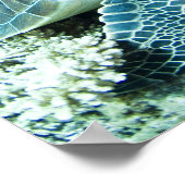 Zee schildpad rust onder water poster (Hoek)