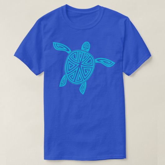 Zee schildpad schattig schattig oceaanschepsel tro t-shirt (Design voorkant)