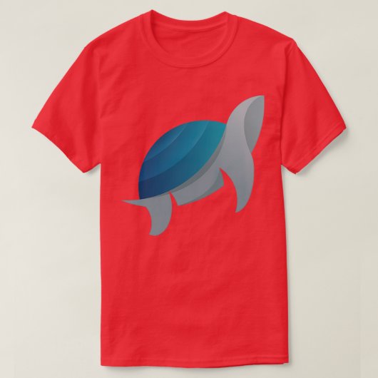 Zee schildpad schattig schattig oceaanschepsel tro t-shirt (Design voorkant)