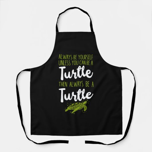 Zee schildpad schildpad altijd worden schort (Voorkant)