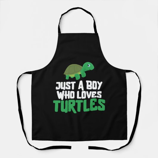 Zee schildpad schildpad gewoon een jongen die schort (Voorkant)