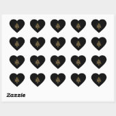 Zee schildpad schildpad kerstboom hart sticker (Vel)