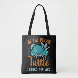 Zee schildpad schildpad moet de persoon zijn tote bag