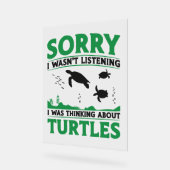 Zee schildpad schildpad Sorry dat ik dat niet was Acryl Bord (Hoek)