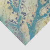 Zee schildpad  Seashells ontkoppelen Tissuepapier (Detail)