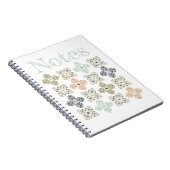 Zee schildpad Shell Mosaic Pattern Stylish Notes Notitieboek (Rechterzijde)