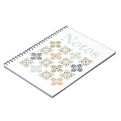Zee schildpad Shell Mosaic Pattern Stylish Notes Notitieboek (Linkerzijde)