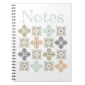 Zee schildpad Shell Mosaic Pattern Stylish Notes Notitieboek (Voorkant)