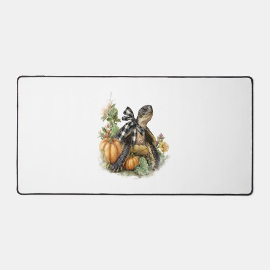 Zee Schildpad Shirt Dieren Herfst Pompoen Bureaumat (Voorkant)