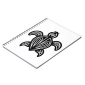Zee schildpad silhouet notitieboek (Linkerzijde)