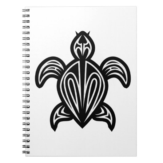 Zee schildpad silhouet notitieboek (Voorkant)