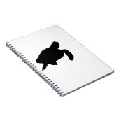 Zee Schildpad Silhouet Notitieboek (Rechterzijde)