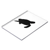 Zee Schildpad Silhouet Notitieboek (Linkerzijde)