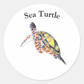 Zee Schildpad Stickers (Voorkant)