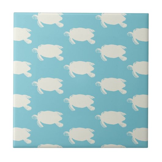  Zee schildpad Tegeltje (Voorkant)