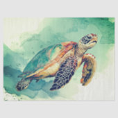 Zee Schildpad Tissue Papier (Voorkant)