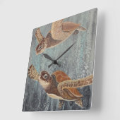 Zee schildpad tropisch thema oceaan Wandklok (Hoek)